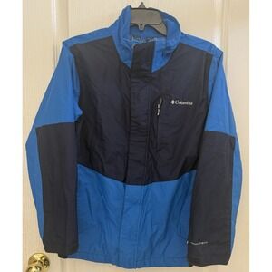 Columbia Youth Kids Jacket Boys Large (14/16) coat Blue Outdoor Winter nylon
